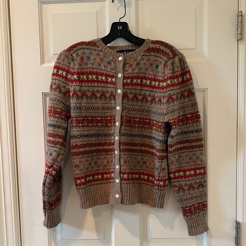 Vintage Ralph Lauren Wool Patterned Sweater